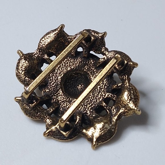 Vintage Decorative Small Metal Scarf Slide - Picture 7 of 12